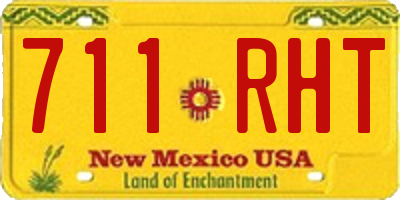 NM license plate 711RHT