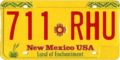 NM license plate 711RHU