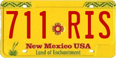 NM license plate 711RIS
