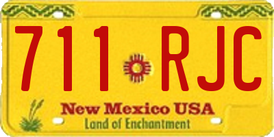 NM license plate 711RJC