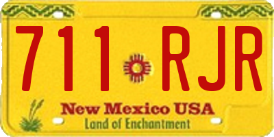 NM license plate 711RJR