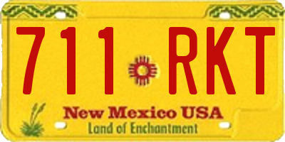 NM license plate 711RKT