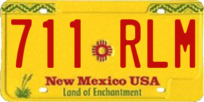 NM license plate 711RLM