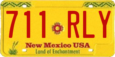 NM license plate 711RLY