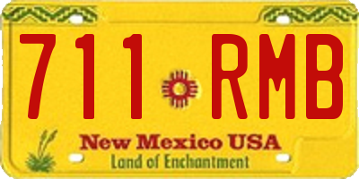 NM license plate 711RMB