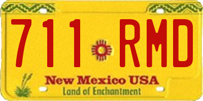 NM license plate 711RMD