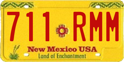 NM license plate 711RMM