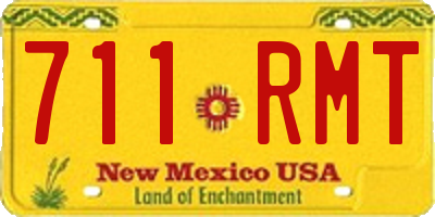 NM license plate 711RMT