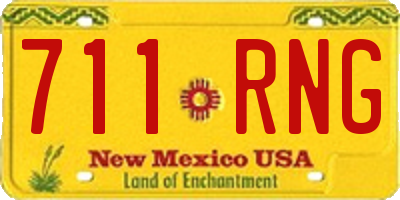 NM license plate 711RNG