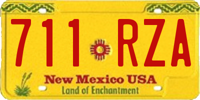 NM license plate 711RZA