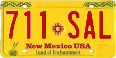 NM license plate 711SAL