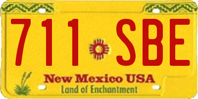 NM license plate 711SBE