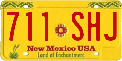 NM license plate 711SHJ