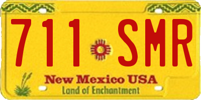 NM license plate 711SMR