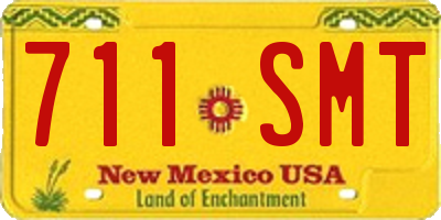 NM license plate 711SMT