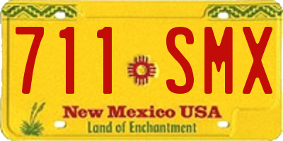 NM license plate 711SMX