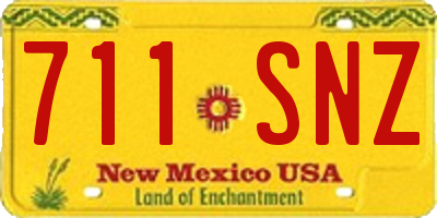 NM license plate 711SNZ