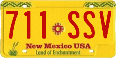 NM license plate 711SSV