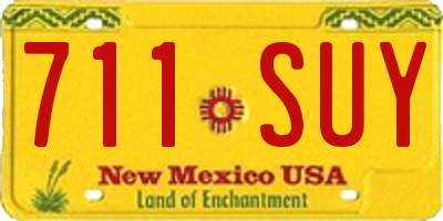 NM license plate 711SUY