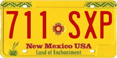 NM license plate 711SXP