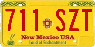 NM license plate 711SZT
