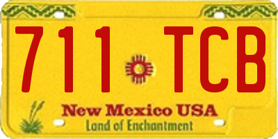 NM license plate 711TCB