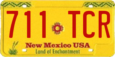 NM license plate 711TCR