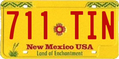 NM license plate 711TIN