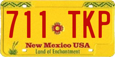 NM license plate 711TKP