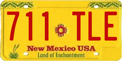 NM license plate 711TLE