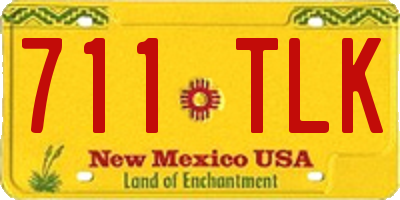 NM license plate 711TLK