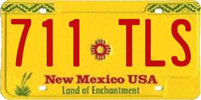 NM license plate 711TLS