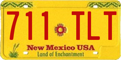 NM license plate 711TLT