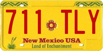 NM license plate 711TLY