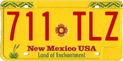 NM license plate 711TLZ