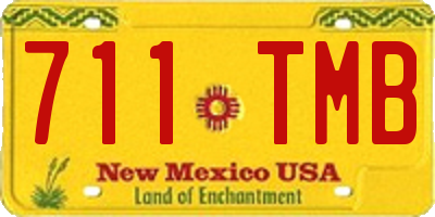NM license plate 711TMB