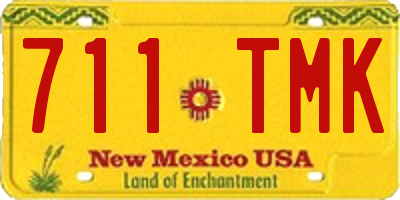 NM license plate 711TMK