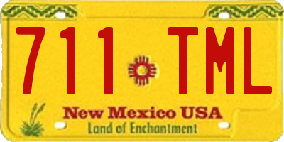 NM license plate 711TML