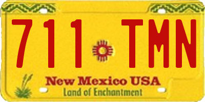 NM license plate 711TMN