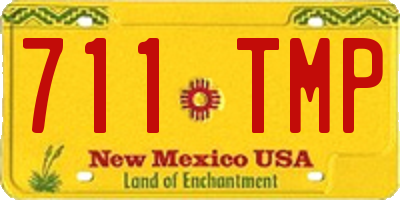 NM license plate 711TMP
