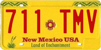 NM license plate 711TMV