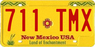 NM license plate 711TMX
