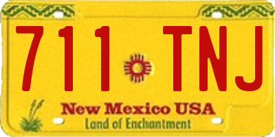 NM license plate 711TNJ
