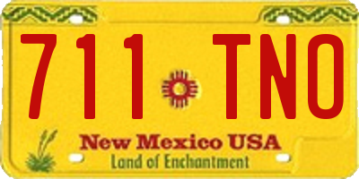 NM license plate 711TNO