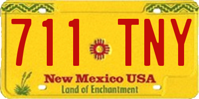 NM license plate 711TNY