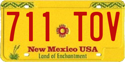 NM license plate 711TOV