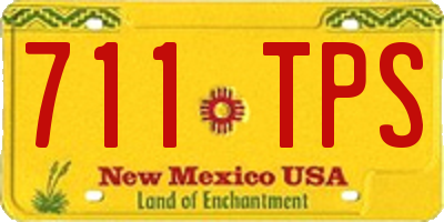 NM license plate 711TPS