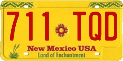 NM license plate 711TQD
