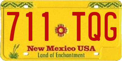 NM license plate 711TQG