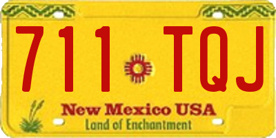NM license plate 711TQJ